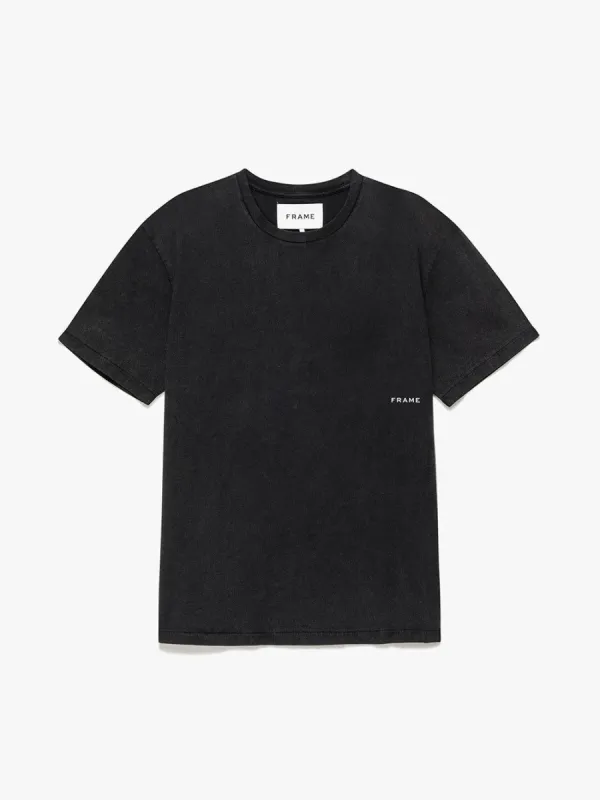 Relaxed Vintage Washed Tee -- Vintage Noir sold by Frame Denim