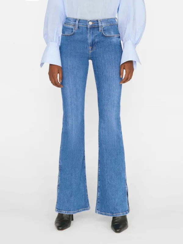 Le High Flare Mini Slits -- Samson sold by Frame Denim