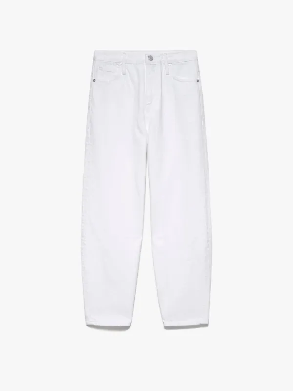 Ultra High Rise Barrel -- Rumpled Blanc made by Frame Denim