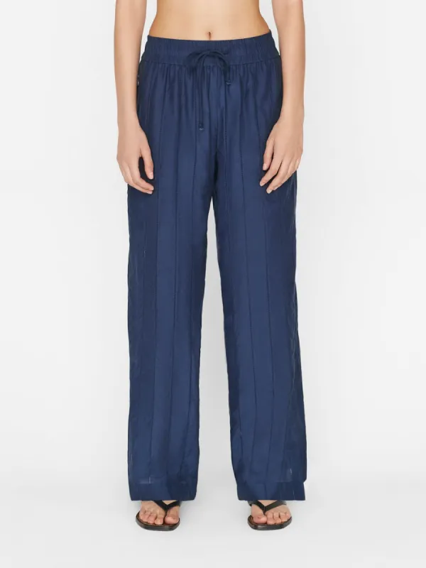 Drawstring Lounge Pant -- Navy sold by Frame Denim