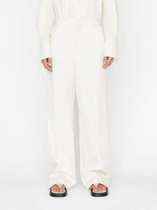Relaxed Cotton Trouser -- Bone sold by Frame Denim