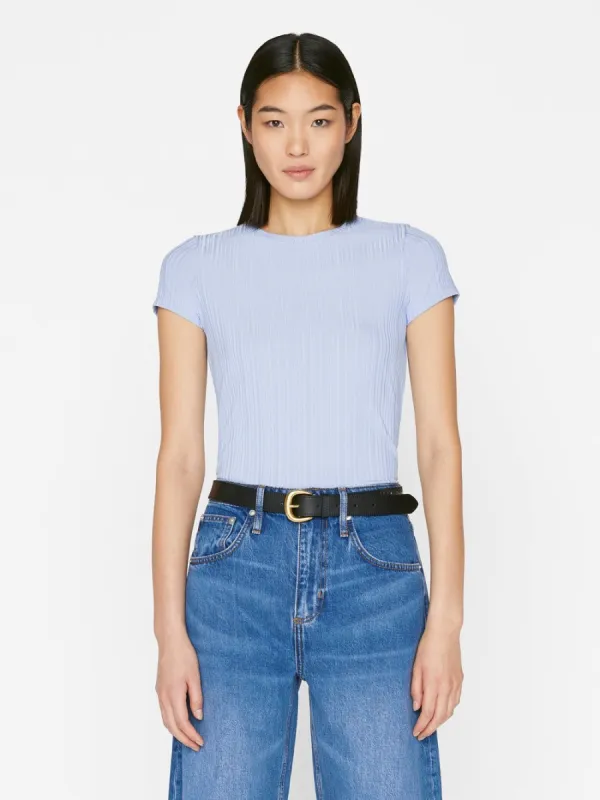 Shrunken Tee -- Oxford Blue sold by Frame Denim