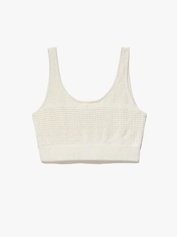 Crochet Bra Top -- Off White sold by Frame Denim