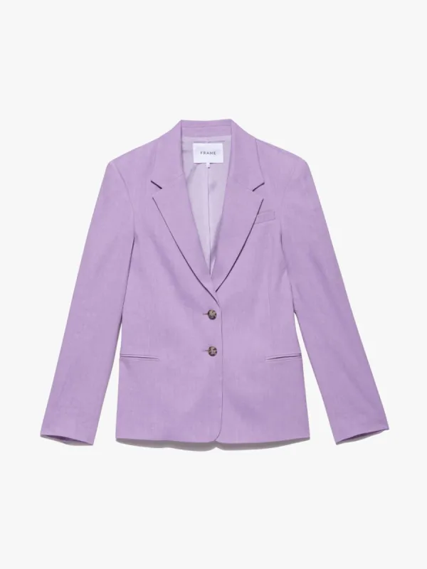 The Femme Blazer -- Lilac sold by Frame Denim