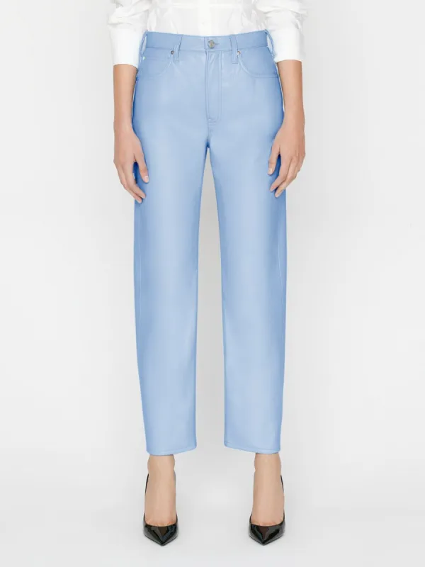 Recycled Leather Le High 'N' Tight Straight -- Oxford Blue made by Frame Denim