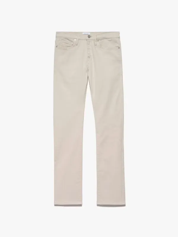 L'Homme Slim Twill -- Garage White Beige sold by Frame Denim