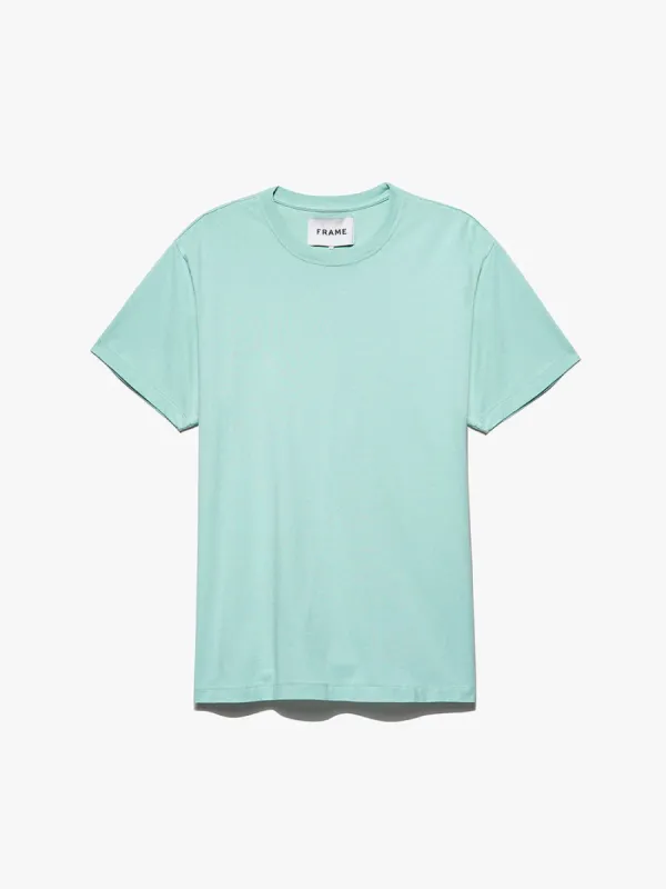 FRAME Logo Tee -- Mint Blue sold by Frame Denim