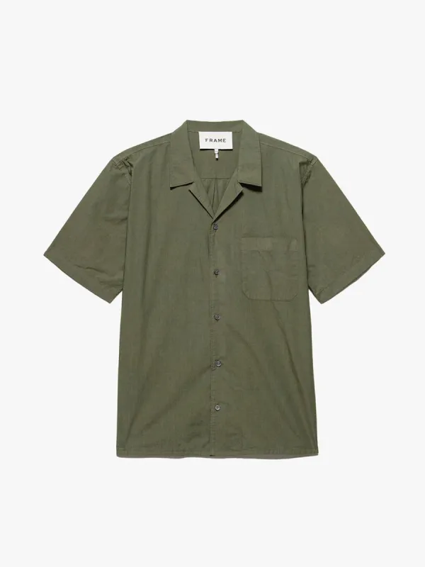 Camp Collar Shirt -- Old Green sold by Frame Denim