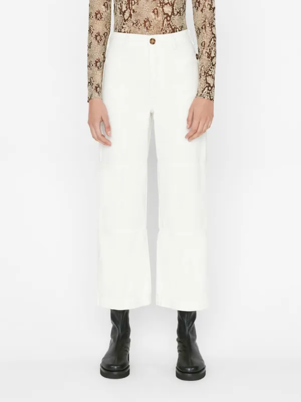 Oversized Pocket Utility Pant -- Blanc sold by Frame Denim