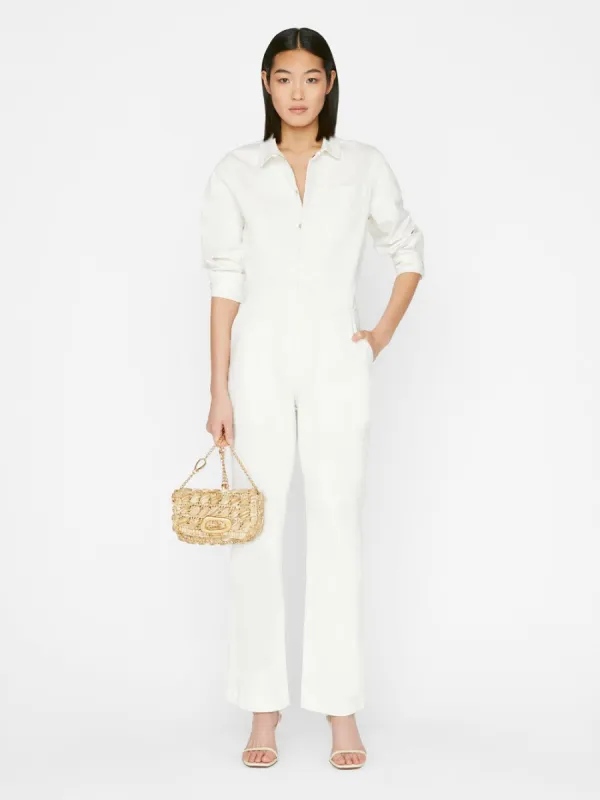 Utility Straight Leg Jumpsuit -- Blanc made by Frame Denim