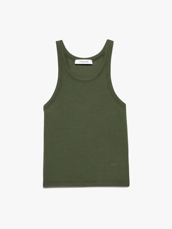 Modal Rib Cami -- Fatigue sold by Frame Denim