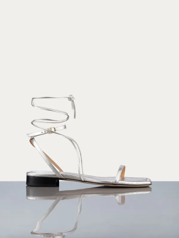 Le Ramona Sandal -- Silver Metallic sold by Frame Denim