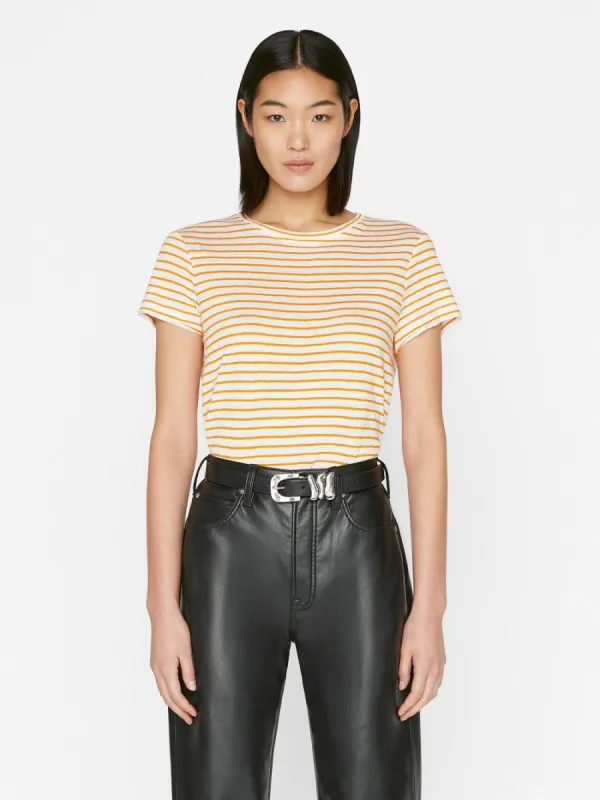 Easy True Tee -- Nectarine Multi sold by Frame Denim