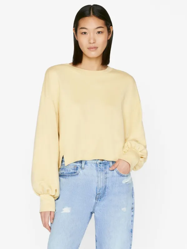 Easy Shirttail Sweatshirt -- Butter sold by Frame Denim