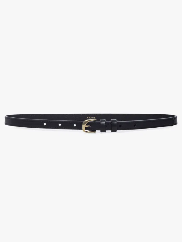 Petit Twist Buckle Belt -- Noir sold by Frame Denim
