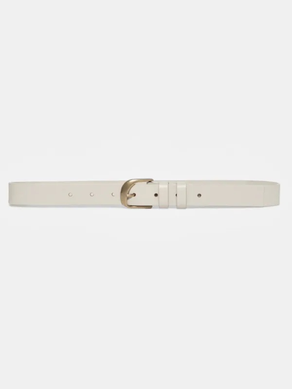 Twist Buckle Belt -- Bone sold by Frame Denim