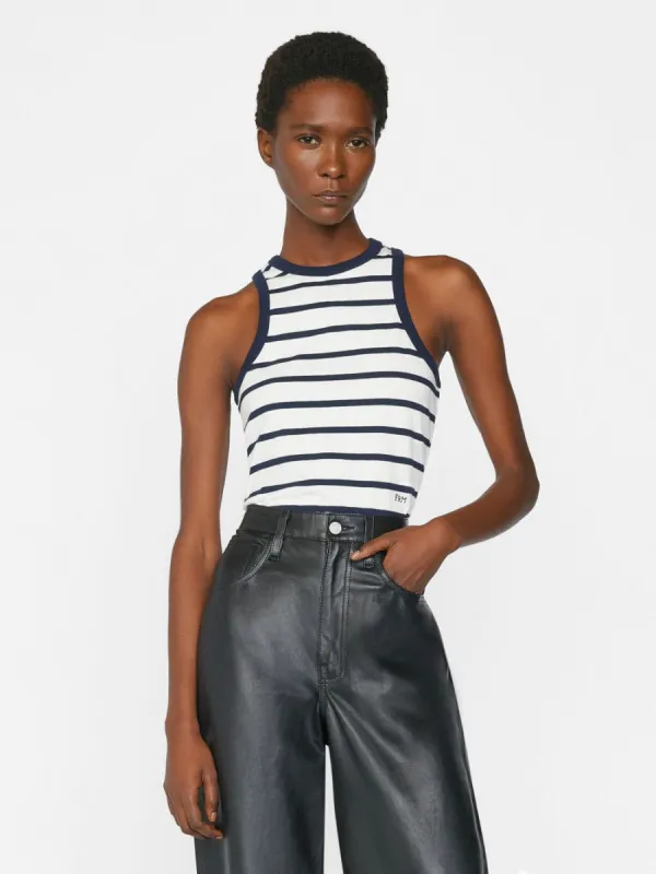 Racer Tank -- Navy Multi sold by Frame Denim