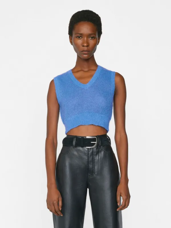 Shrunken Vest -- Cornflower Blue made by Frame Denim