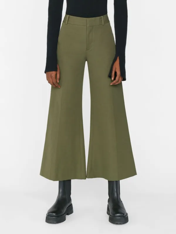 Le Palazzo Crop Trouser -- Fatigue sold by Frame Denim
