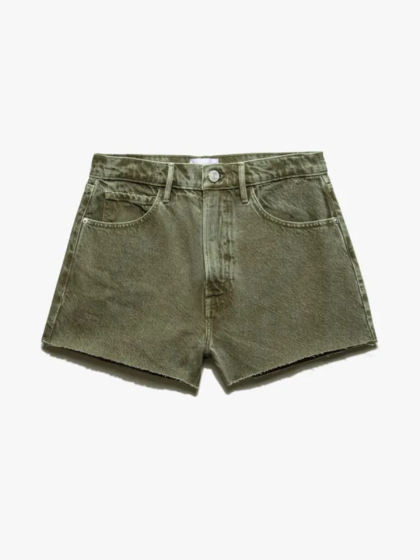 Le Super High Short -- Stoned Moss sold by Frame Denim