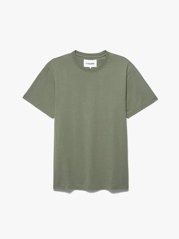FRAME Logo Tee -- Old Green sold by Frame Denim