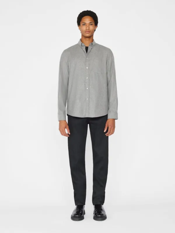 Wool Blend Shirt -- Light Grey sold by Frame Denim
