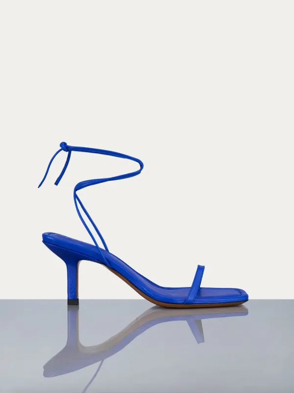 Le Ozzie Lace Up Sandal -- Ultramarine made by Frame Denim