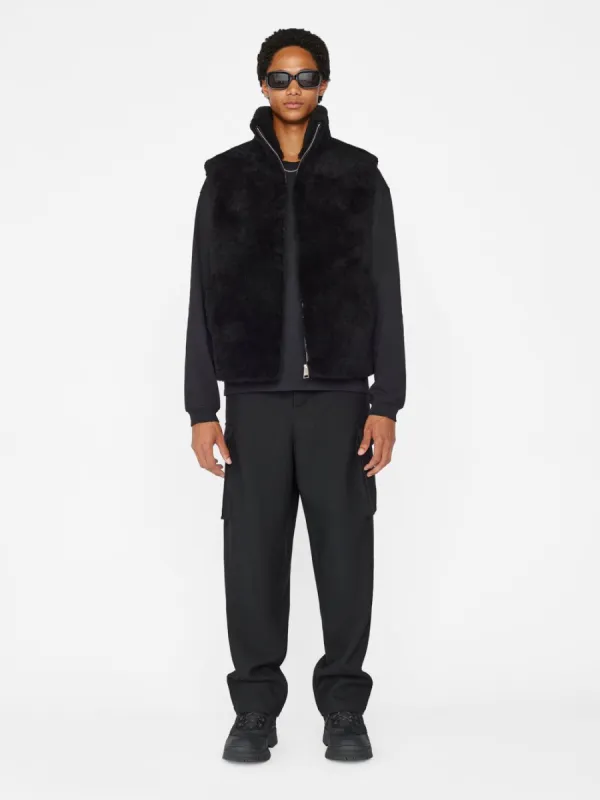 Sherpa Gilet -- Noir made by Frame Denim