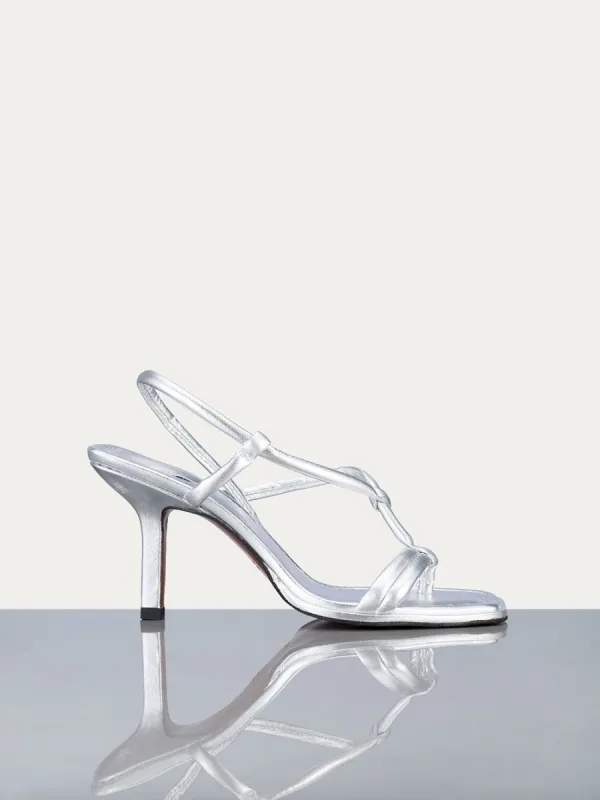 Le Addison Sandal -- Silver Metallic sold by Frame Denim