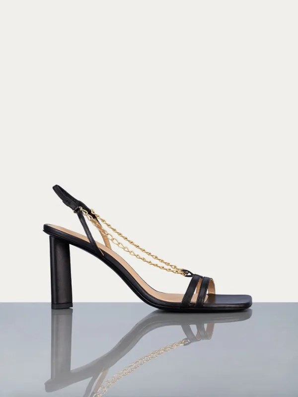 Le Tati Chain Sandal -- Noir sold by Frame Denim