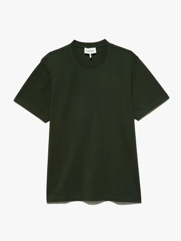 FRAME Logo Tee -- Olive Green sold by Frame Denim