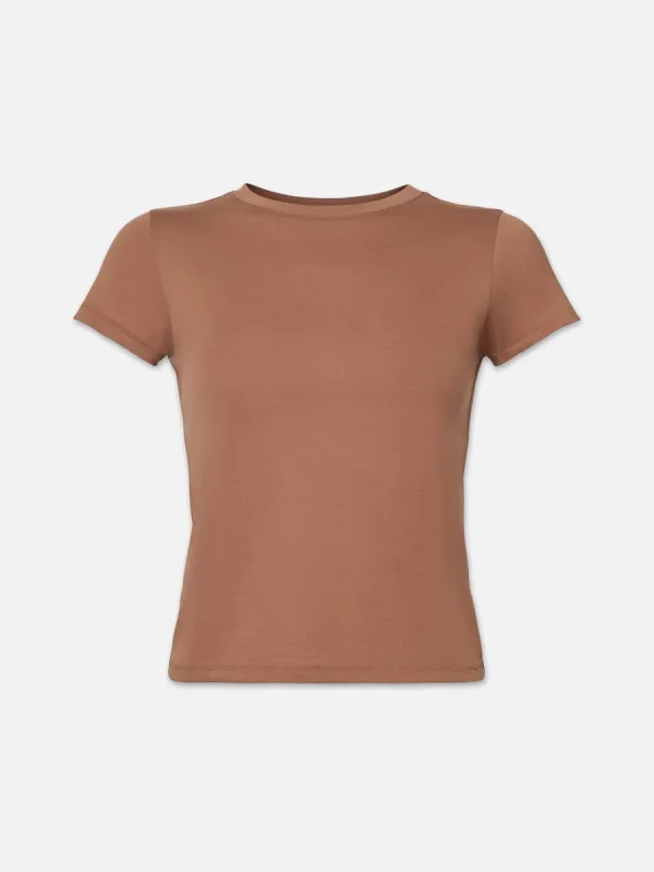 Baby Tee -- Tobacco sold by Frame Denim