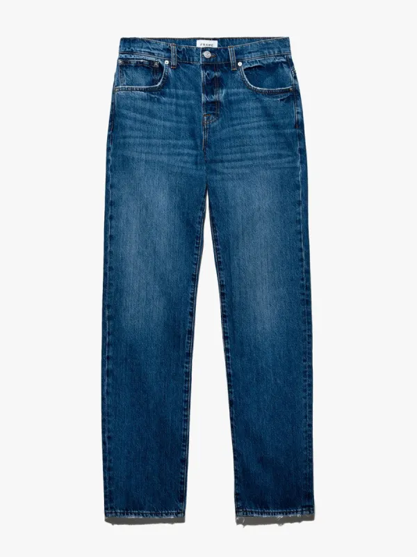 Stacked Straight -- Indigo Snow made by Frame Denim