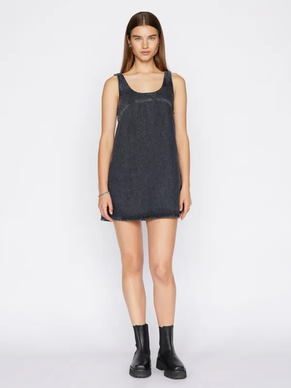 Micro Flare Denim Dress -- Astray sold by Frame Denim