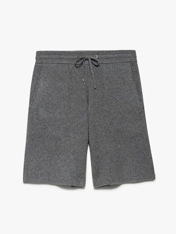Heavyweight Cashmere Short -- Warm Grey sold by Frame Denim