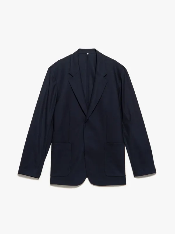 Unstructured Wool Blazer -- Dark Navy sold by Frame Denim