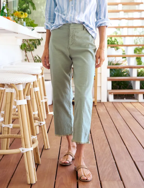 KINSALE Sage, Italian Performance Linen sold by Frank & Eileen