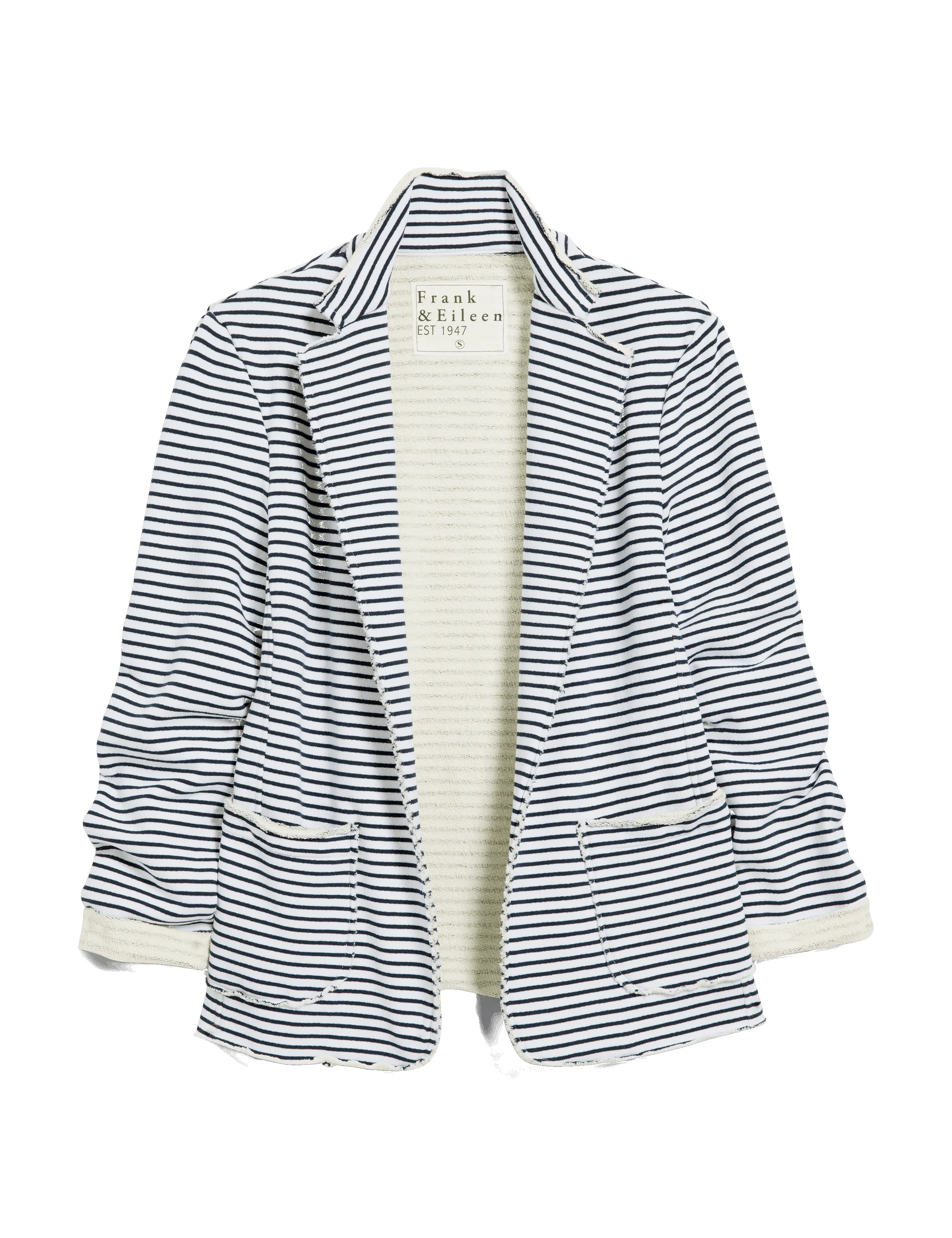 DUBLIN Navy French Stripe, Triple Fleece sold by Frank & Eileen product image thumbnail 4