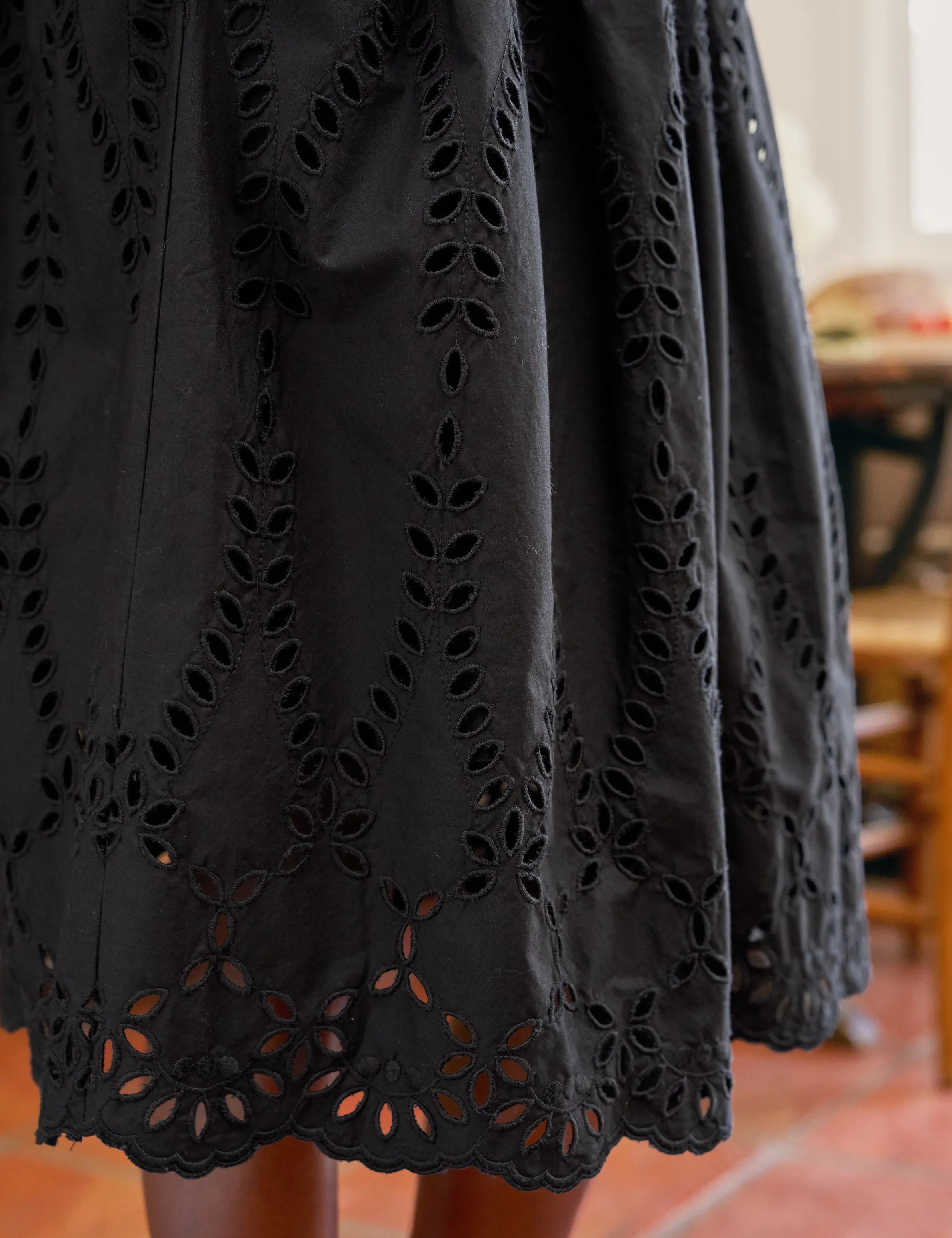 GRACE SKIRT Black, Eyelet Cotton sold by Frank & Eileen product image thumbnail 3