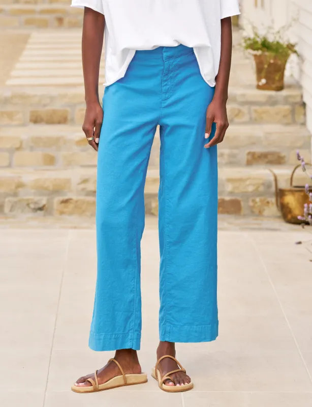 WEXFORD Sapphire, Italian Performance Linen sold by Frank & Eileen