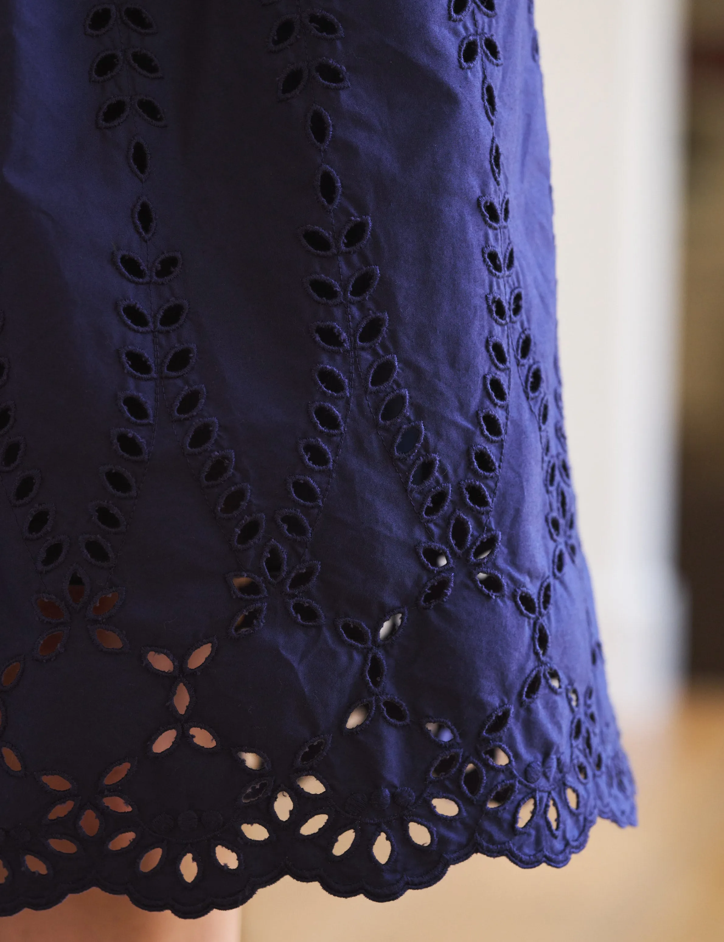 GRACE SKIRT Navy, Eyelet Cotton sold by Frank & Eileen product image thumbnail 4