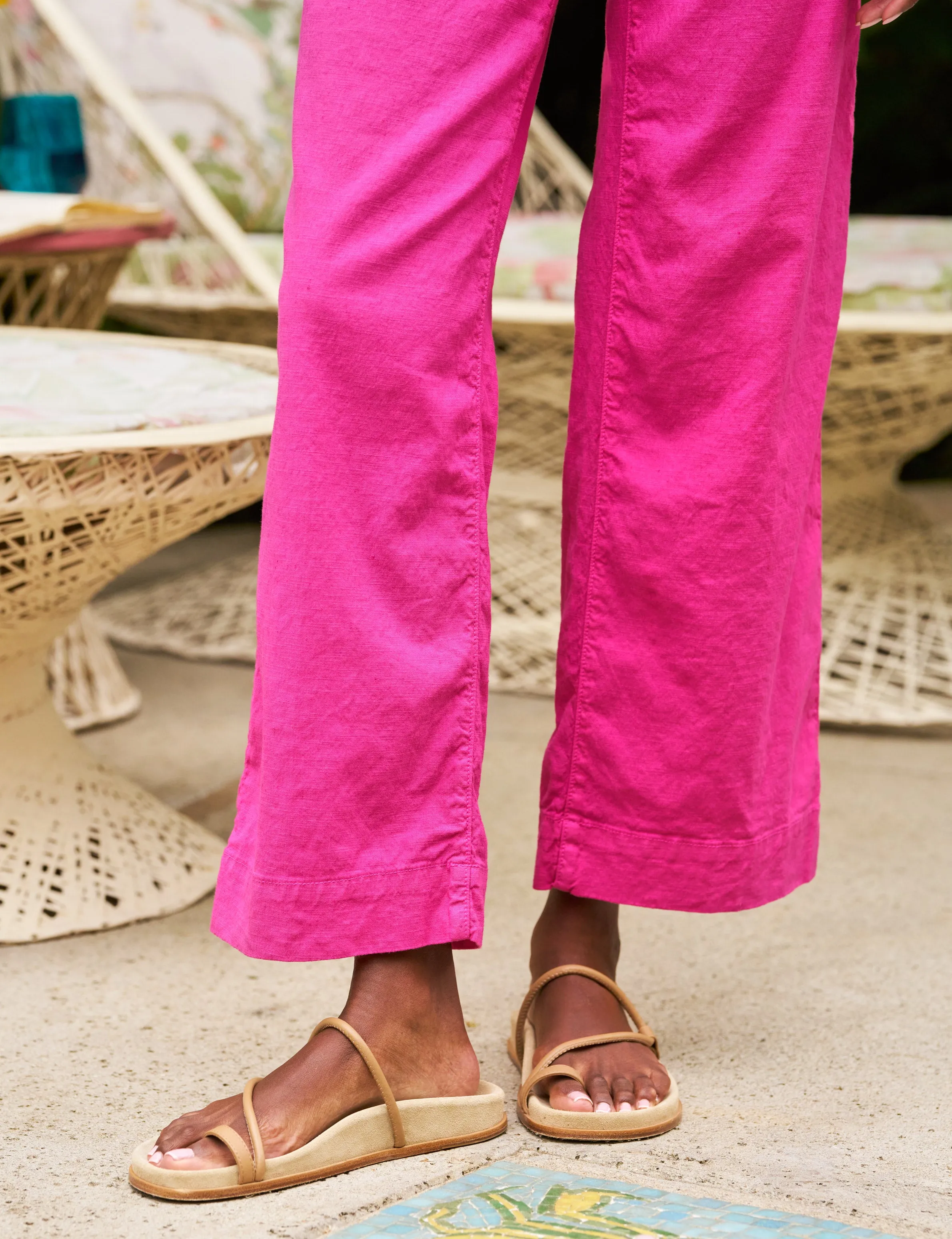 WEXFORD Guava, Italian Performance Linen sold by Frank & Eileen product image thumbnail 3