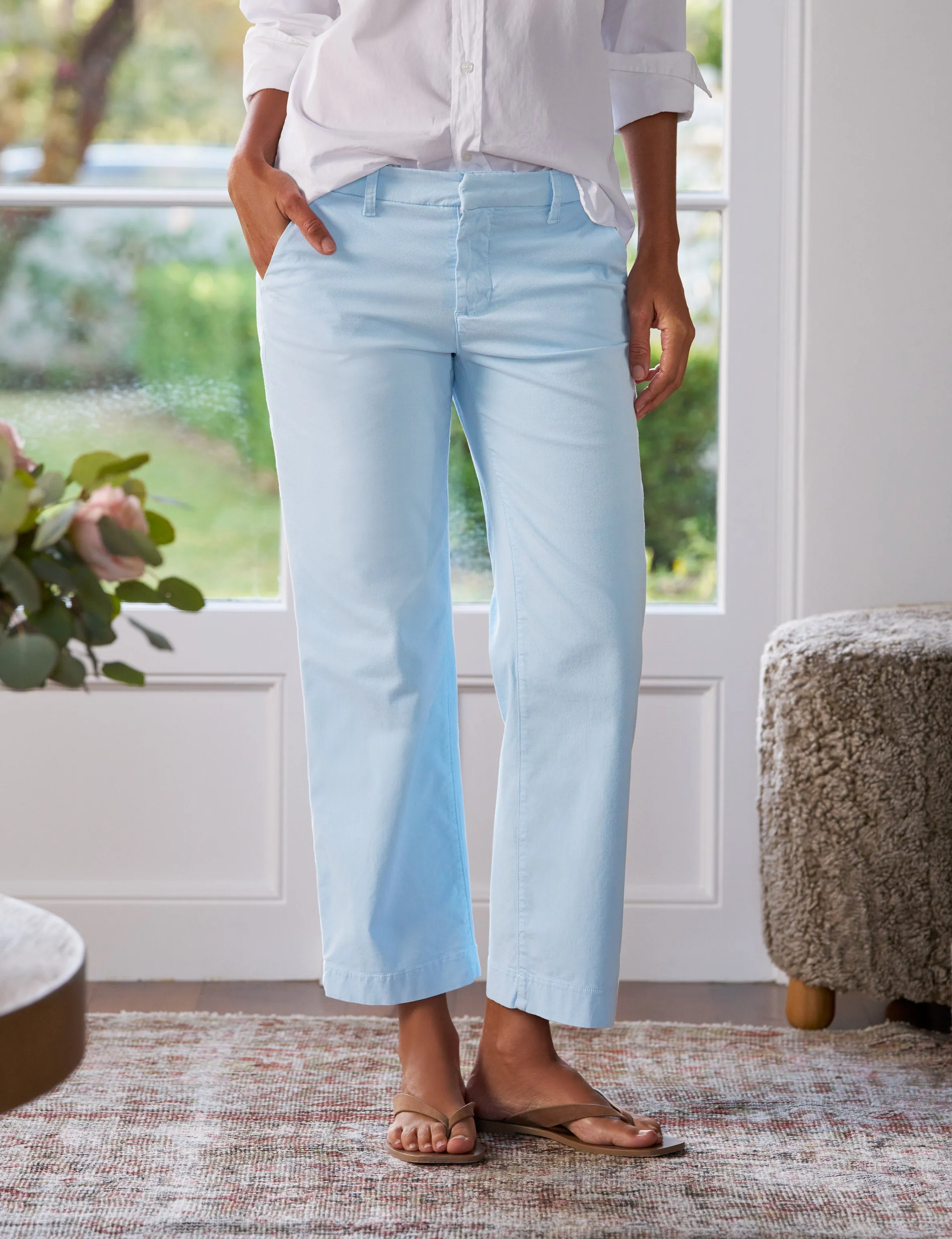 WESTPORT Soft Blue, Italian Performance Twill sold by Frank & Eileen