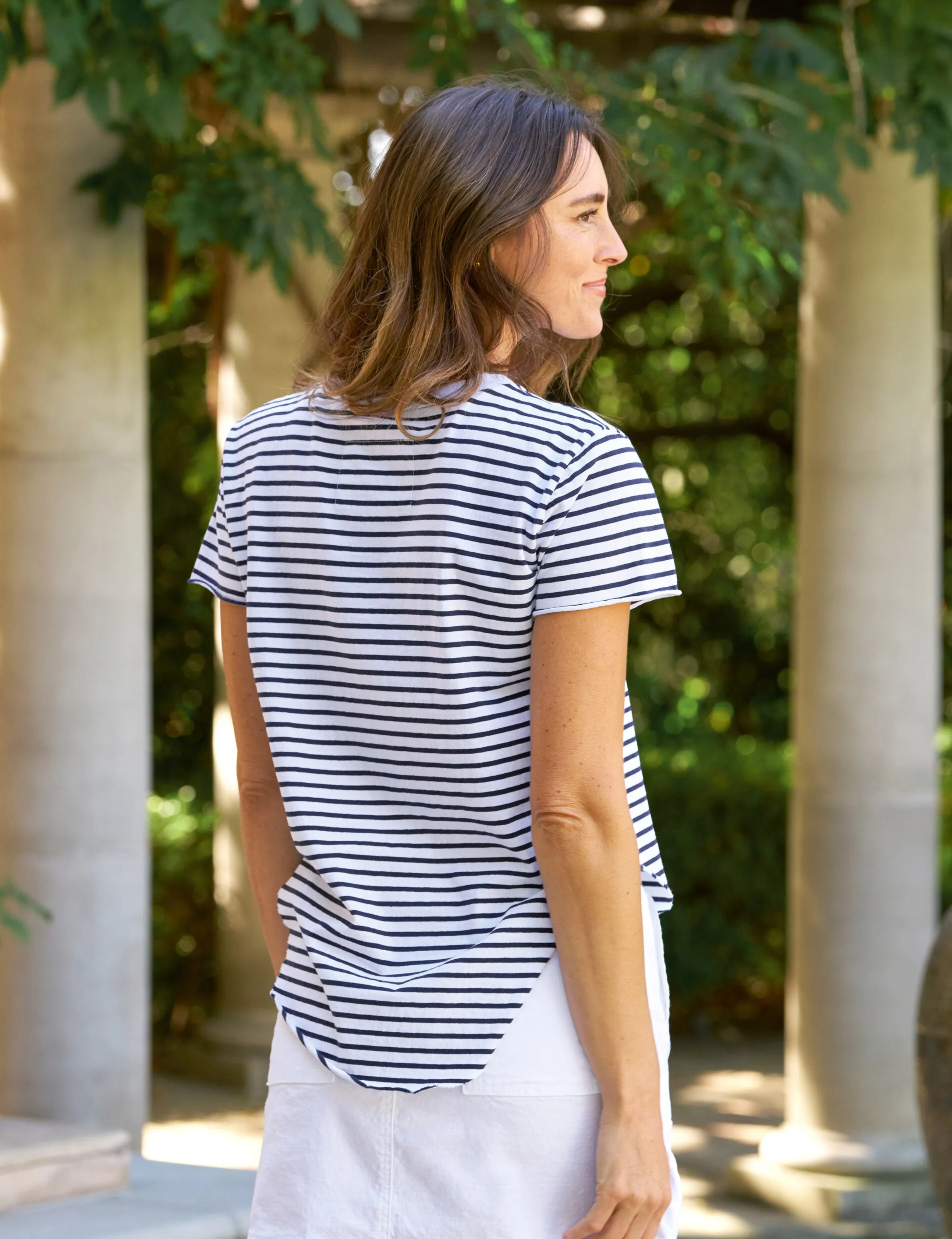 THEO Navy French Stripe, Heritage Jersey sold by Frank & Eileen product image thumbnail 2