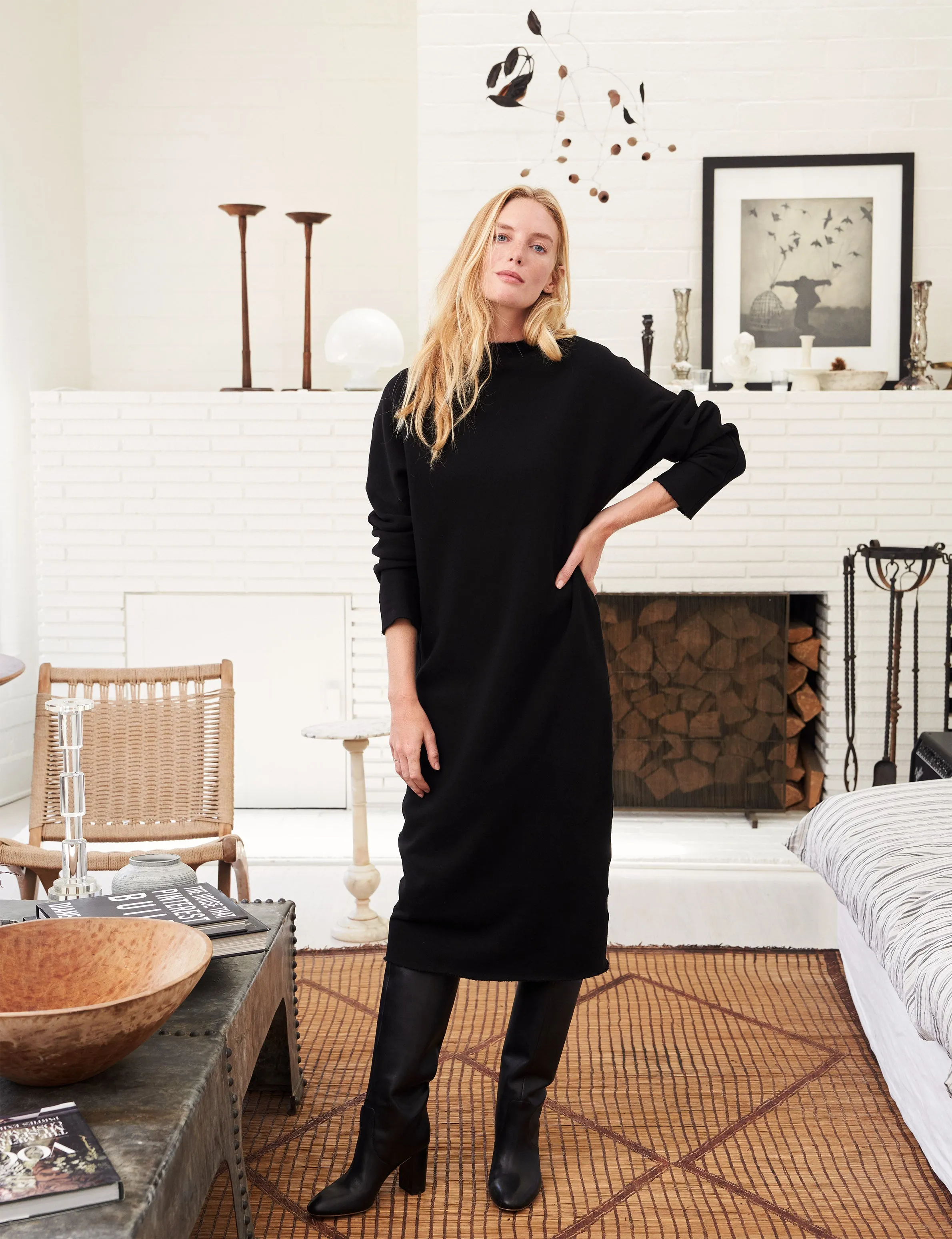 ISABELLE Black, Triple Fleece sold by Frank & Eileen