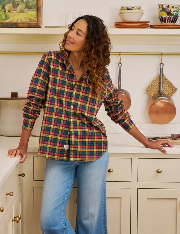 EILEEN Yellow and Red Plaid, Italian Classic Poplin sold by Frank & Eileen