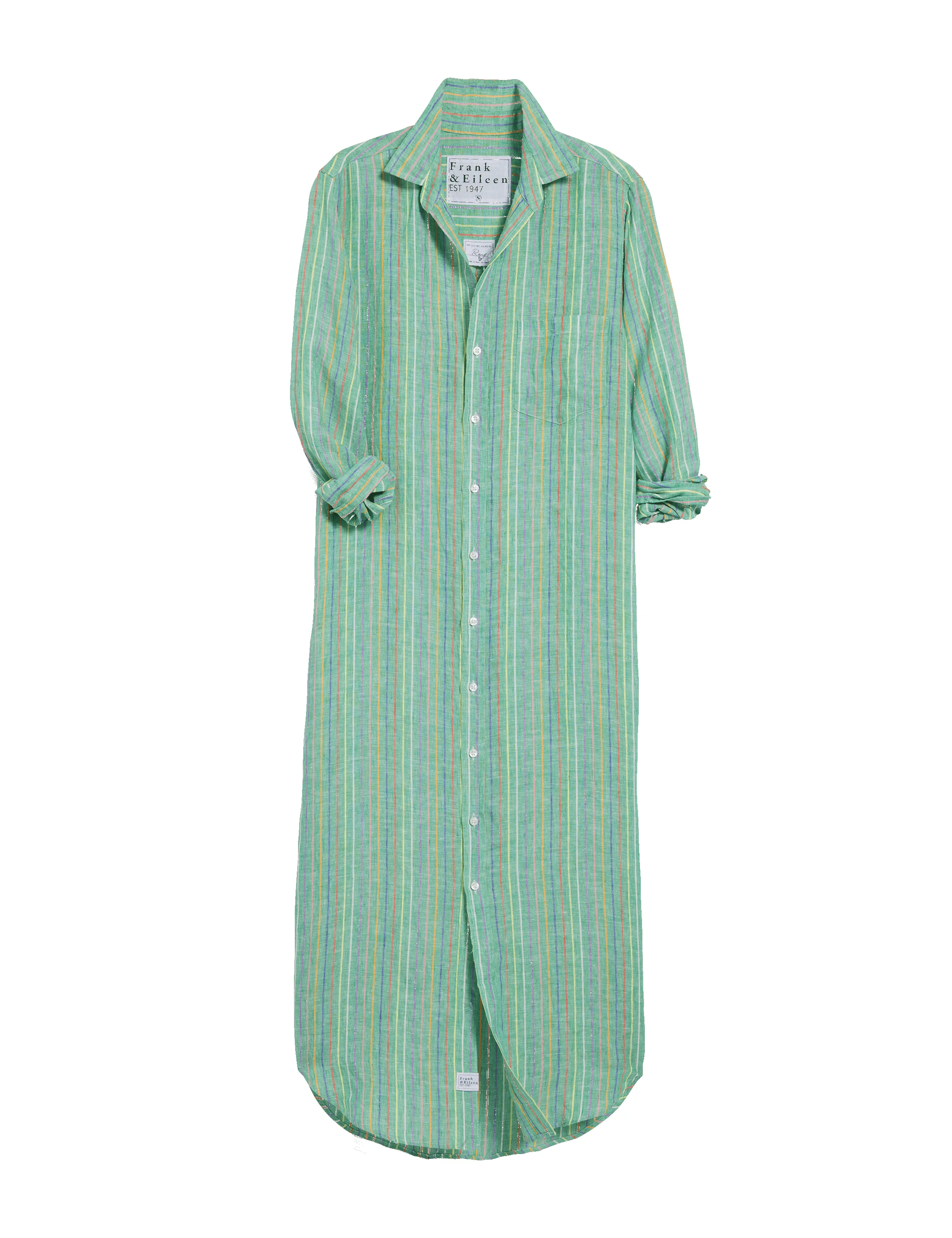 RORY Green Multi Stripe, Italian Classic Linen sold by Frank & Eileen product image thumbnail 5