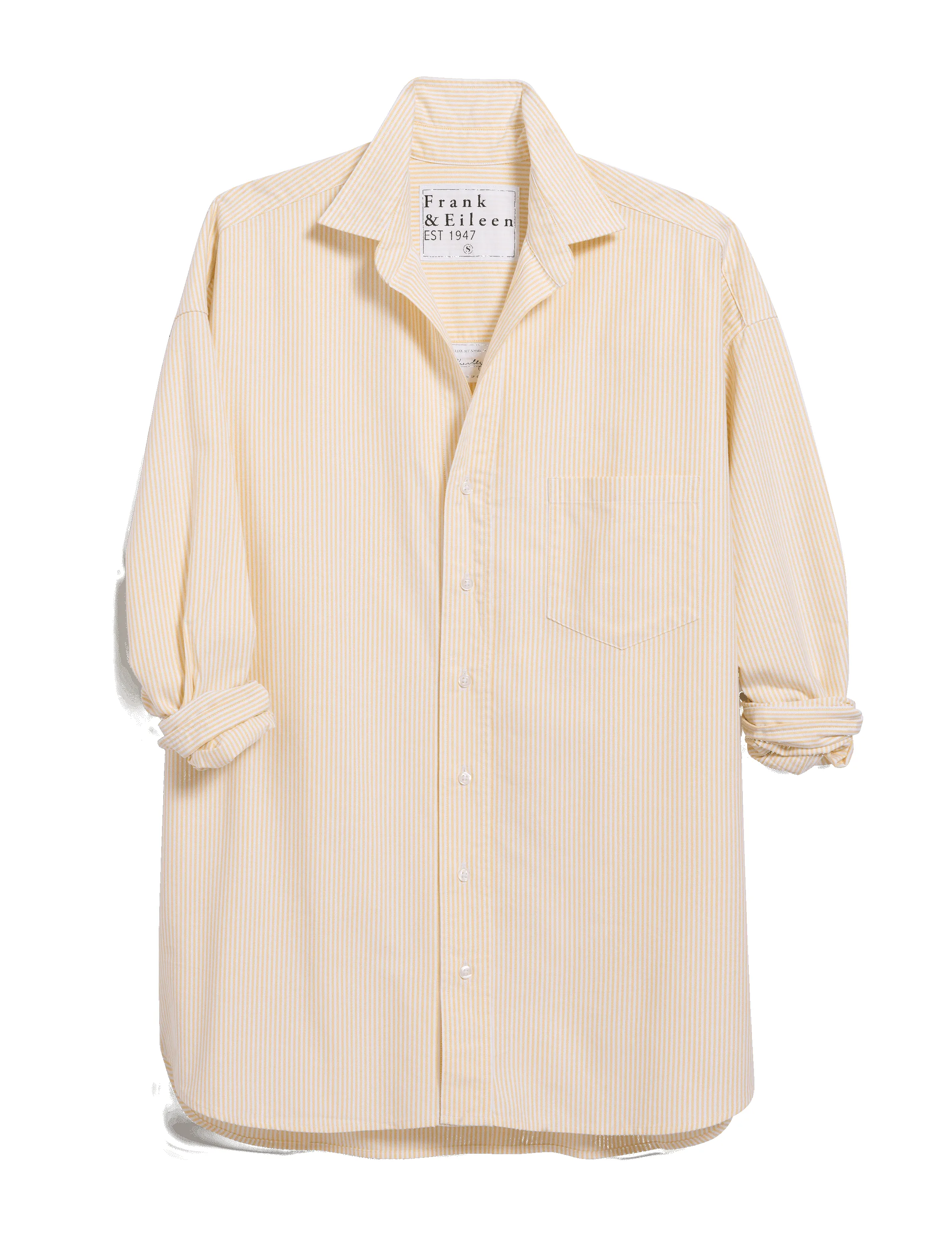 SHIRLEY Yellow Stripe, Italian Brushed Oxford sold by Frank & Eileen product image thumbnail 4