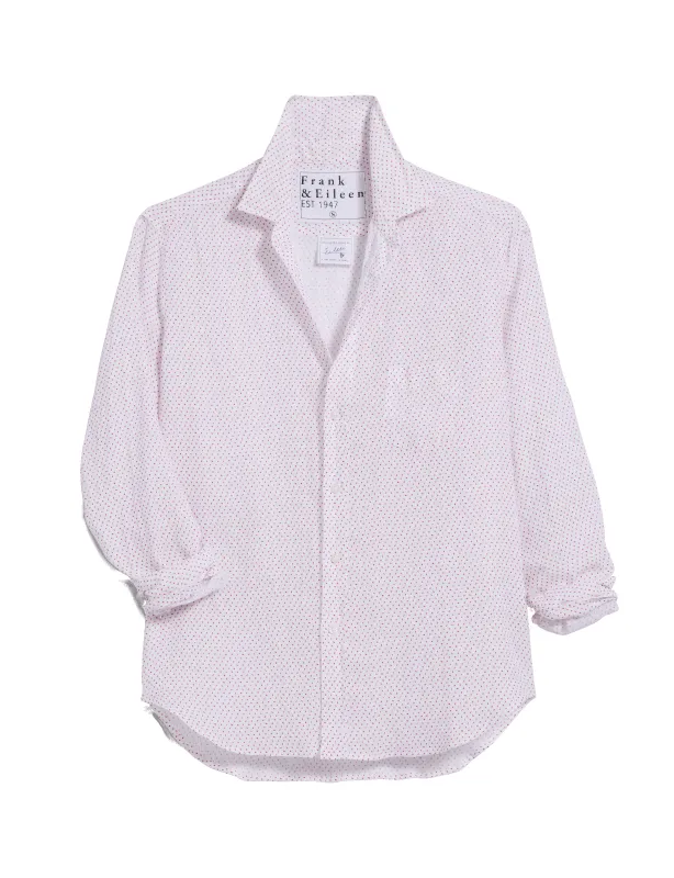 EILEEN Red Numbers, Italian Classic Linen sold by Frank & Eileen