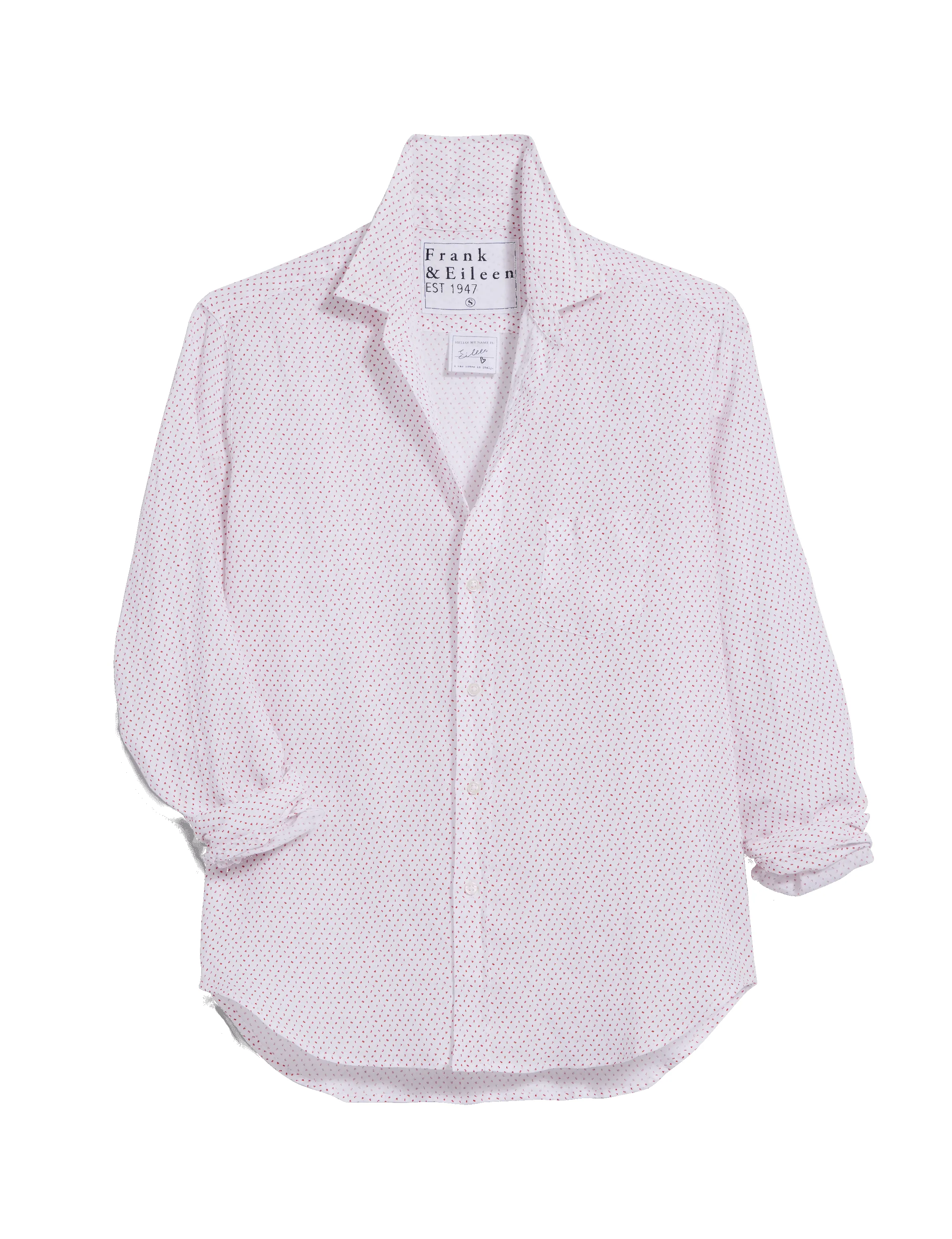 EILEEN Red Numbers, Italian Classic Linen sold by Frank & Eileen